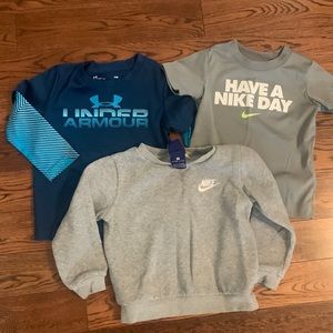 2T nike and under armour shirts